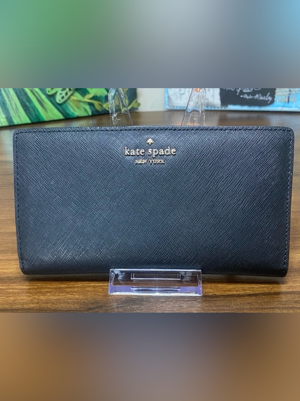Kate Spade Saffiano Leather Black Wallet